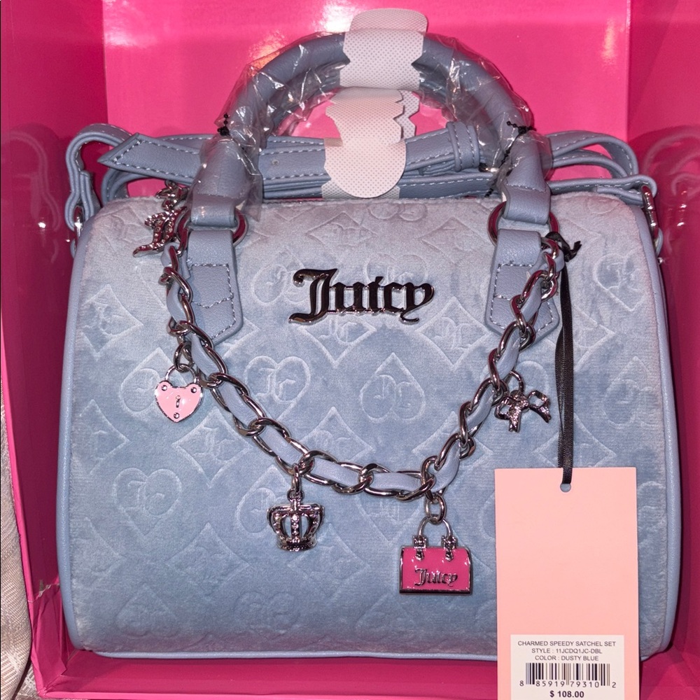 Juicy Couture Light Blue Satchel Set - Picture 2 of 9